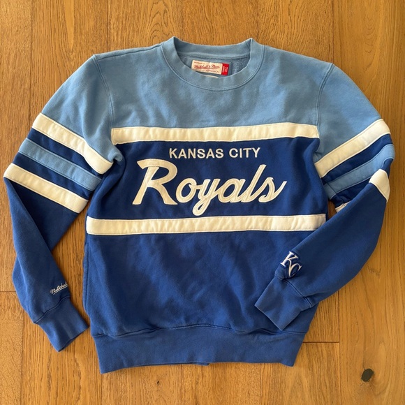 Kansas City Royals Mitchell & Ness Sweatshirt unisex Medium Retro MLB Crewneck - Picture 3 of 9
